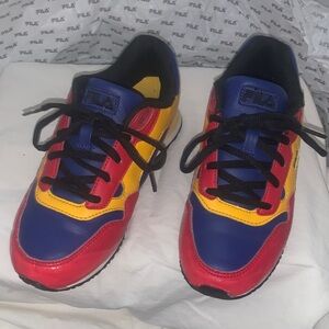 Fila Kids' Red, Blue, and Yellow Sneakers
